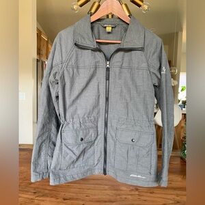 Eddie Bauer Travex Jacket Womens XS Gray Travel Lightweight Outdoor Utility